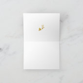 私の婚礼の日の私の祖父母への金ゴールドの原稿 カード (内部)