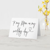 私の婚礼の日カードの私のお母さんに カード (黄色い花)