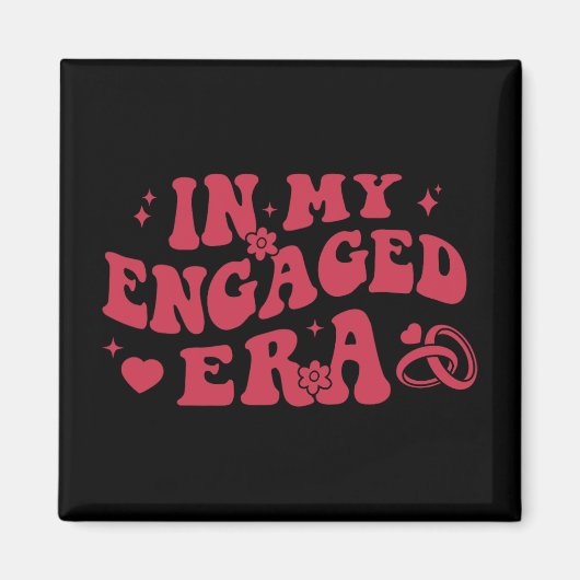 私の婚約時代 レトロな花嫁の独身最後の女友達パーティーB マグネット (正面)