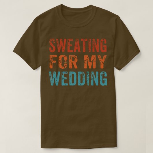 私の嫁結婚妻おもしろいVに汗結婚した中 Tシャツ (デザイン正面)