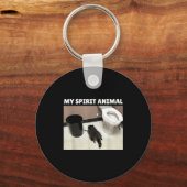 私の嫌いな動物はゴミパンダの酔っ払い キーホルダー (正面)