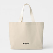 私の子おもしろい供が馬のショーで馬術のお母さんを持っている ラージトートバッグ (裏面)