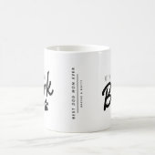 私の子おもしろい供は犬の母にほえる コーヒーマグカップ (中央)