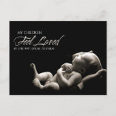 「私の子ども感じは愛した」モチベーション肯定 ポストカード (正面)