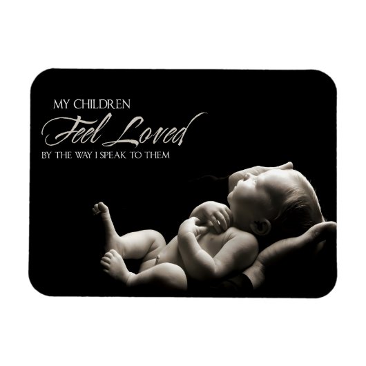 「私の子ども感じは愛した」モチベーション肯定 マグネット (横)