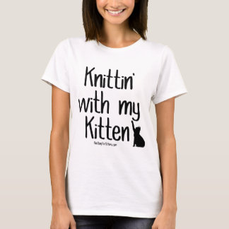 私の子ネコとのKnittin Tシャツ