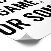 私の子供がゲームか何かゲームを練習していることはできない ポスター (角)