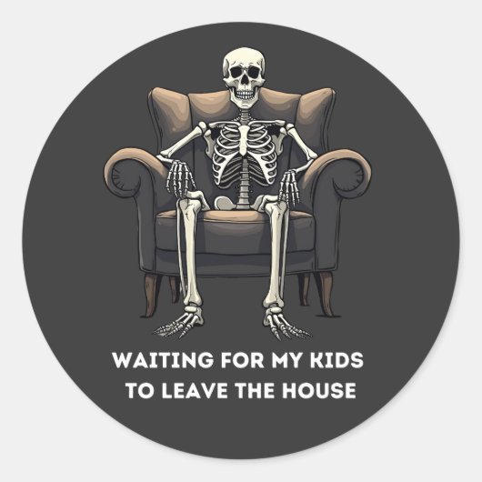 私の子供たちが家離れに来るのを待つ2 ラウンドシール (正面)