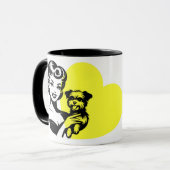 私の子供たちはポーズマグを持っている – 犬 マグカップ (正面左)