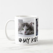 私の子供たちは手3フォトコーヒーマグを持っている コーヒーマグカップ (左)