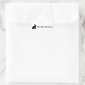 私の子供たちは毛皮のシールを貼っている ラウンドシール (バッグ)