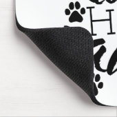 私の子供たちは犬が家族であることについての手の引用文を持っている マウスパッド (コーナー)