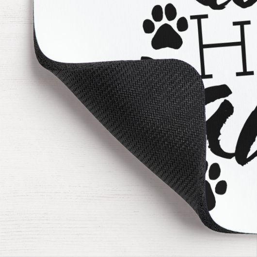 私の子供たちは犬が家族であることについての手の引用文を持っている マウスパッド (コーナー)