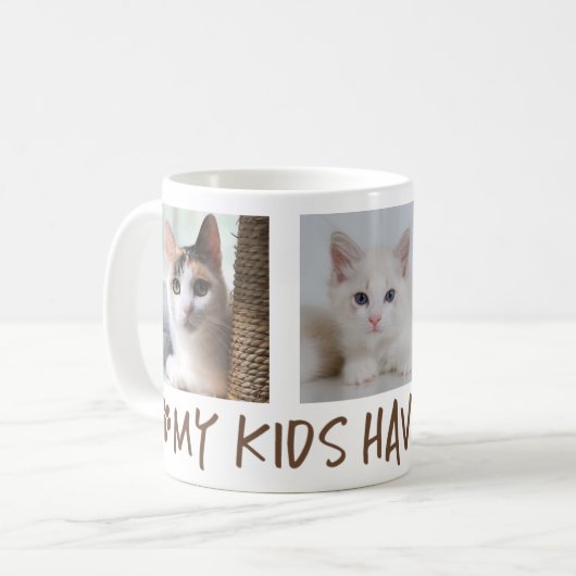 私の子供たちはPaws 3の写真を持っている コーヒーマグカップ (正面左)