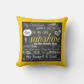 私の子供の愛およびインスピレーションの枕 クッション (正面)