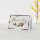 私の子供の母、ヴィンテージのための母の日は上がりました カード (黄色い花)