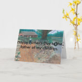 私の子供の父のための幸せな父の日カード カード (黄色い花)
