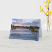 私の子供の父、夜明けの湖の父の日のカード カード (黄色い花)