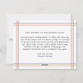 私の子供の芸術を作るメリークリスマス シーズンカード (裏面)