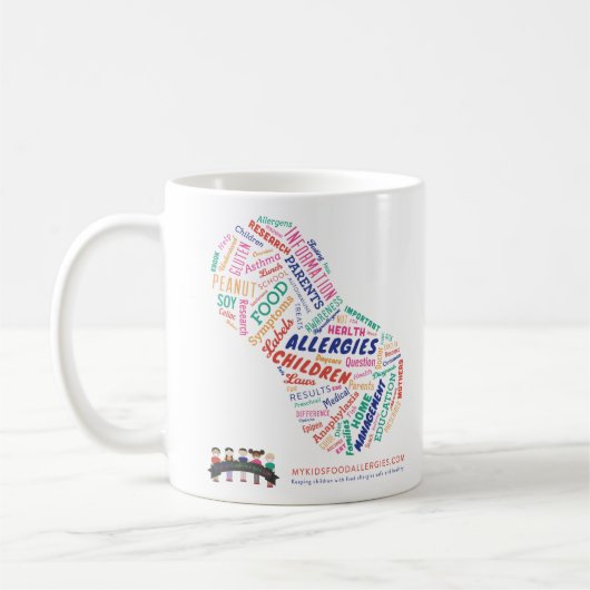 私の子供の食物アレルギーのコーヒー・マグ コーヒーマグカップ (左)