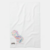 私の子供の食物アレルギーの台所タオル キッチンタオル (縦)