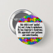 私の子供はだめになりません 缶バッジ (正面&裏面)