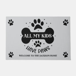 私の子供はみんな手を持っている ドアマット