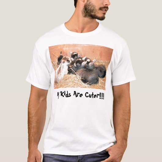 私の子供はよりかわいいです!!! Tシャツ (正面)