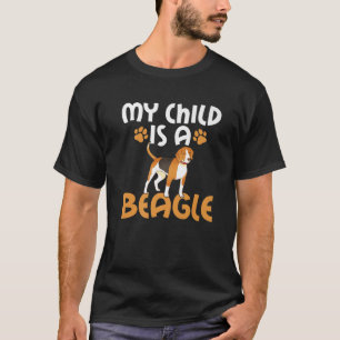 私の子供はビーグル母ビーグルパパビーグル所有者 Tシャツ