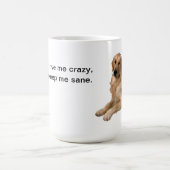 私の子供は熱狂するな私を私の犬保ちます私を健全運転します コーヒーマグカップ (中央)
