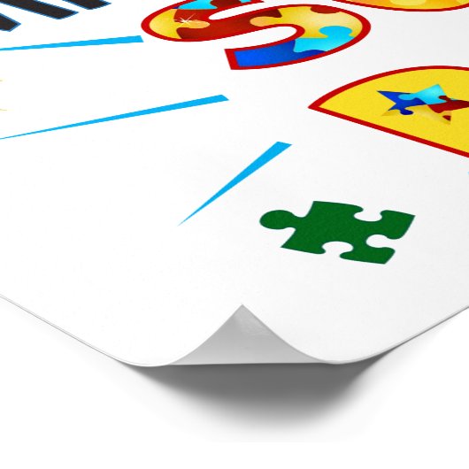 私の子供は自閉症を持っている子供の力はすごい何か? ポスター (角)