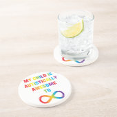 私の子供は自閉的に無限素晴らしである コースター (側面)