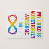 私の子供は自閉的に無限素晴らしである ジグソーパズル (横)