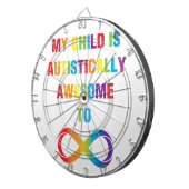 私の子供は自閉的に無限素晴らしである ダーツボード (正面右)