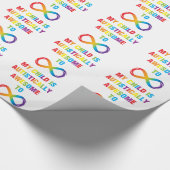 私の子供は自閉的に無限素晴らしである ラッピングペーパー (角)