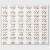 私の子供は自閉的に無限素晴らしである ラッピングペーパー (フラット)