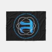 私の子供は言葉を使わないが彼のママは言わない フリースブランケット (正面(横))