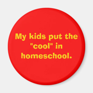 私の子供はhomeschool.に"カッコいい"を置きました マグネット