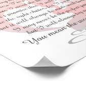 私の子供への約束 – 女の子 ポスター (角)