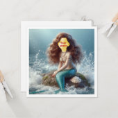 私の子供を人魚の王女、人魚カスタムにする カード (正面/裏面インサイチュ)