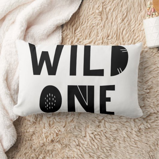 私の子供"ワイルドワン"ワンピースScandi ユニーク Owl ランバークッション (ブランケット)