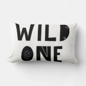 私の子供"ワイルドワン"ワンピースScandi ユニーク Owl ランバークッション (正面)