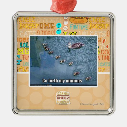 私の子分は行きます メタルオーナメント (正面)