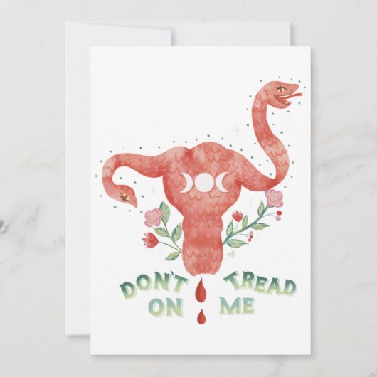 私の子宮に踏み込まないPRO CHOICE Essential 招待状 (裏面)