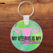 私の子宮は私の仕事だ キーホルダー (正面)