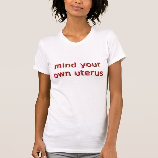 私の子宮 Tシャツ (正面)