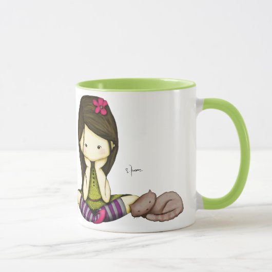 私の子猫およびI マグカップ (右)