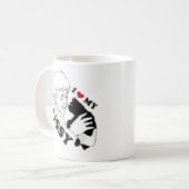 私の子猫が大好きです コーヒーマグカップ (正面左)