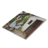 私の子猫を見た？（H.A. Brendekilde著） タイル (側面)