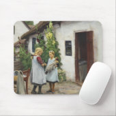 私の子猫を見た？（H.A. Brendekilde著） マウスパッド (マウス)